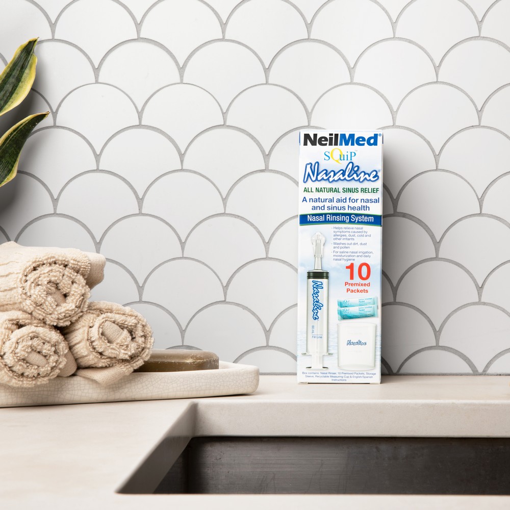 Nasaline® Nasal Rinsing System with 10 Premixed Saline Packets - Image 4