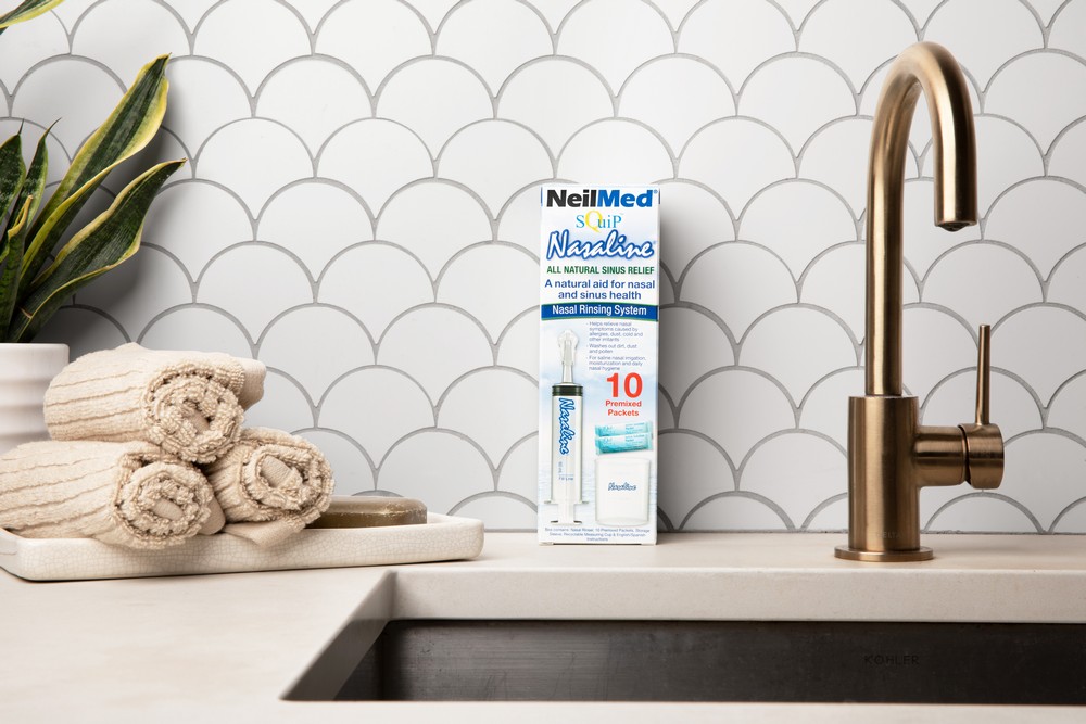 Nasaline® Nasal Rinsing System with 10 Premixed Saline Packets - Image 5