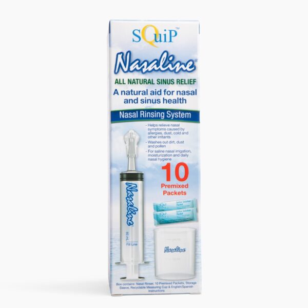 Nasaline® Nasal Rinsing System with 10 Premixed Saline Packets - Image 4