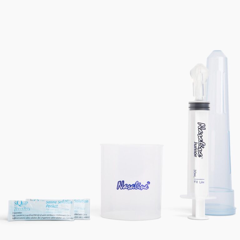 Nasaline® Junior Nasal Rinsing System with 10 Premixed Saline Packets ...