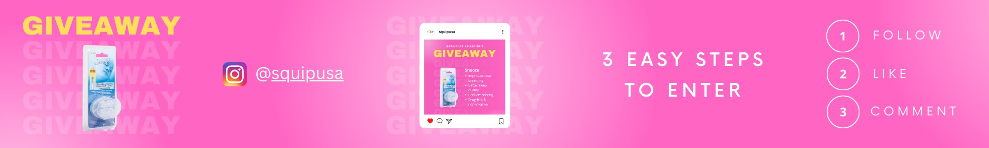 Squip Snooze Valentines Giveaway Banner 2025