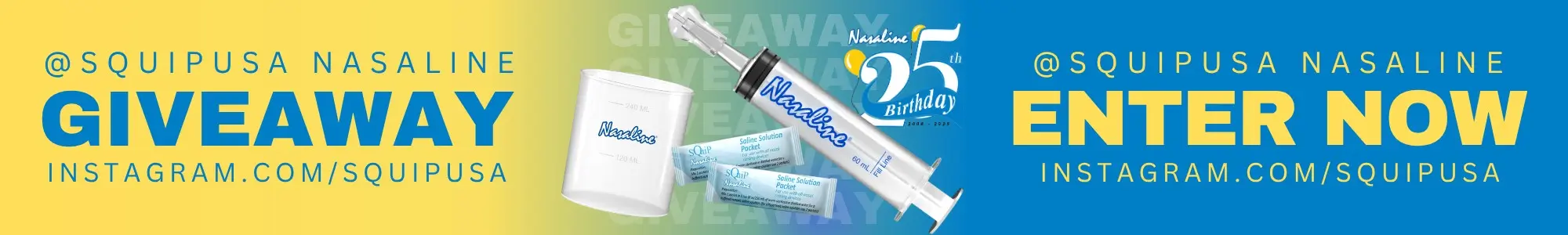 Squip Nasaline 25 Birthday Giveaway
