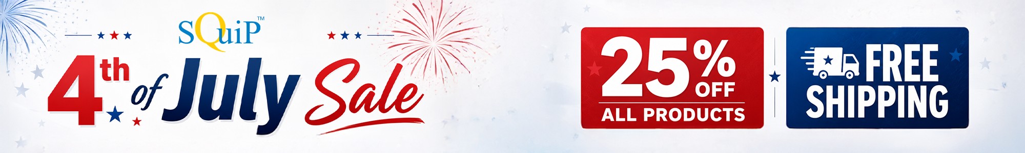 Squip 4th of July Sale 2026 - Web Banner