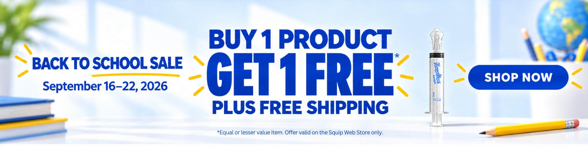 Squip Back to School BOGO 2026 - Web Banner